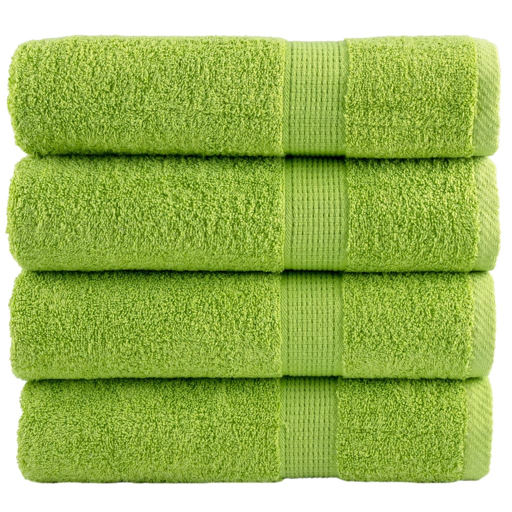 Asciugamani da Doccia SOLUND 4 pz Mela 70x140 cm 600 g/m² | homemem39