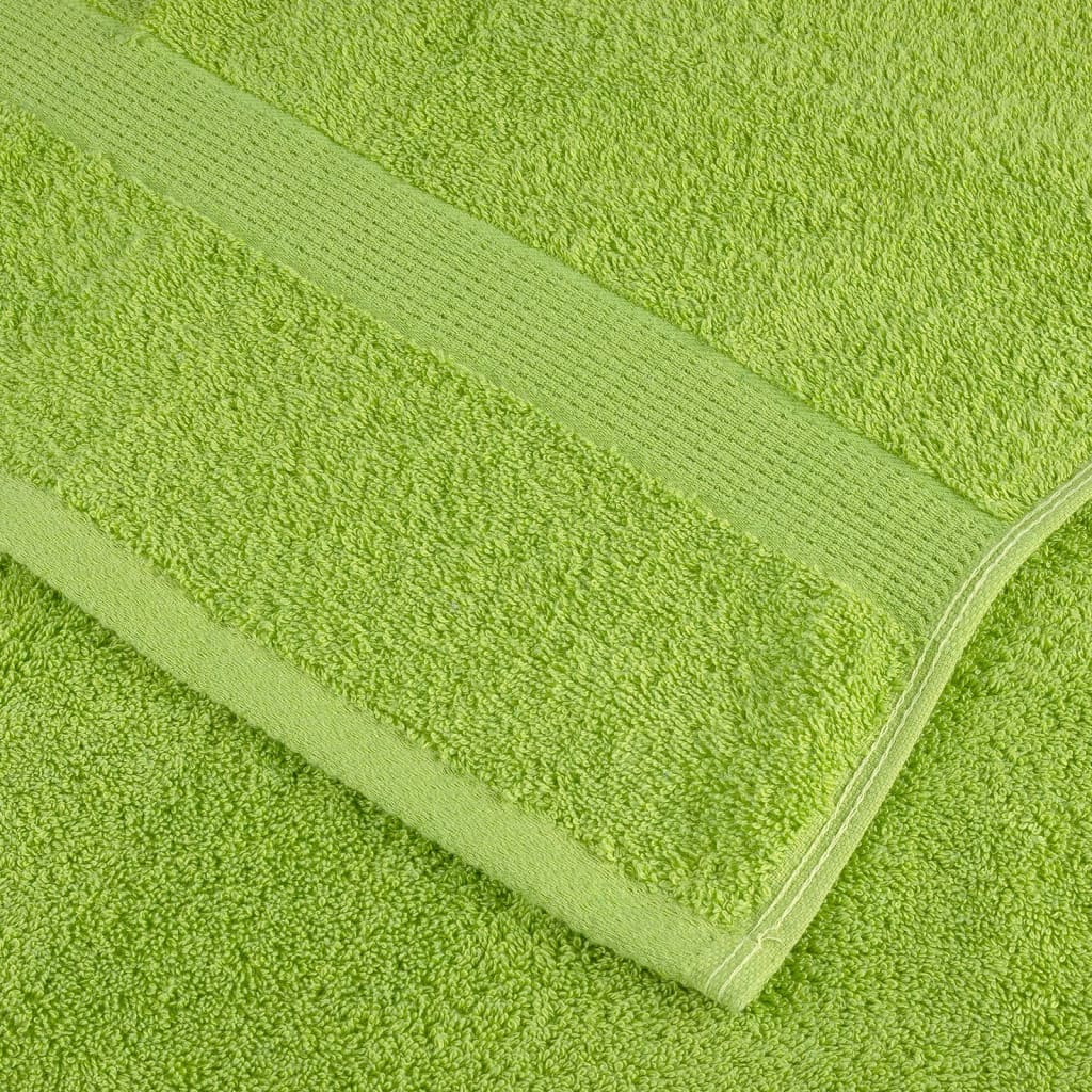 Asciugamani da bagno Premium SOLUND 4 pz Verde mela 100x150 cm