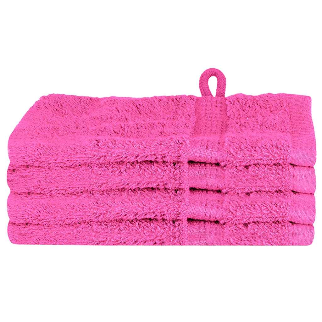 Asciugamano per Ospiti SOLUND 4 pz Rosa 15 x 21 cm 550 gsm | homemem39