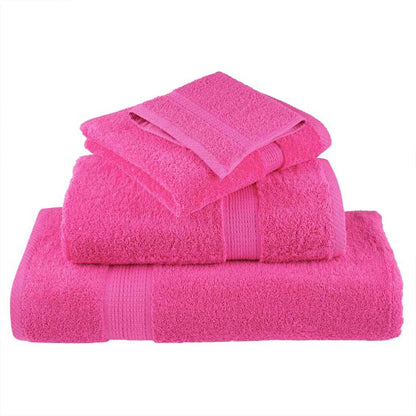Asciugamano per Ospiti SOLUND 4 pz Rosa 15 x 21 cm 550 gsm | homemem39