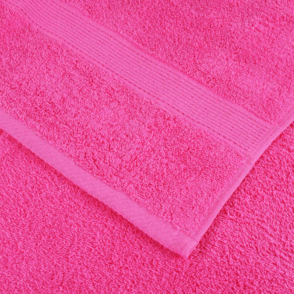 Asciugamani Premium SOLUND 4 pz Rosa 50x100 cm 600 g/m²