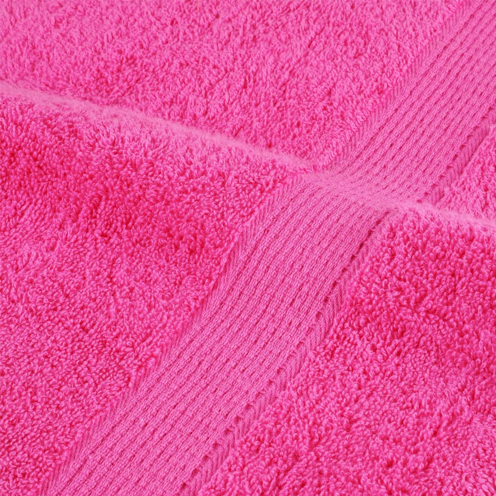 Asciugamani da Doccia SOLUND 2 pz Rosa 70x140 cm 600g/m²
