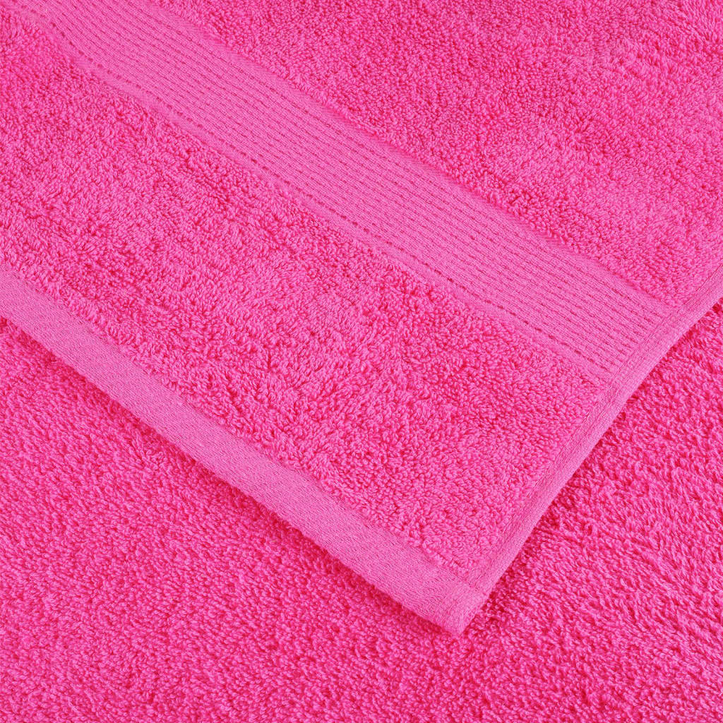 Asciugamani da Doccia SOLUND 10 pz Rosa 70x140 cm 600 g/m²