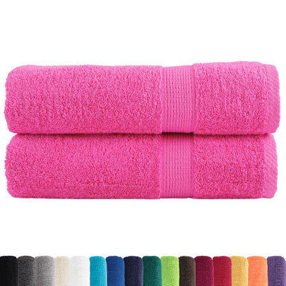 Asciugamani da bagno Premium SOLUND 2 pz Rosa 100x150 cm 600 g/m²
