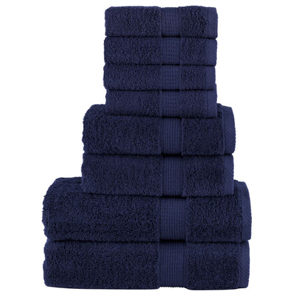 Set ASciugamani SOLUND 8 pz Blu Navy 600 gsm | homemem39
