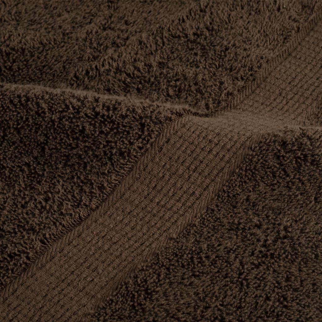 Set ASciugamani SOLUND 8 pz Marroni 600 gsm - homemem39