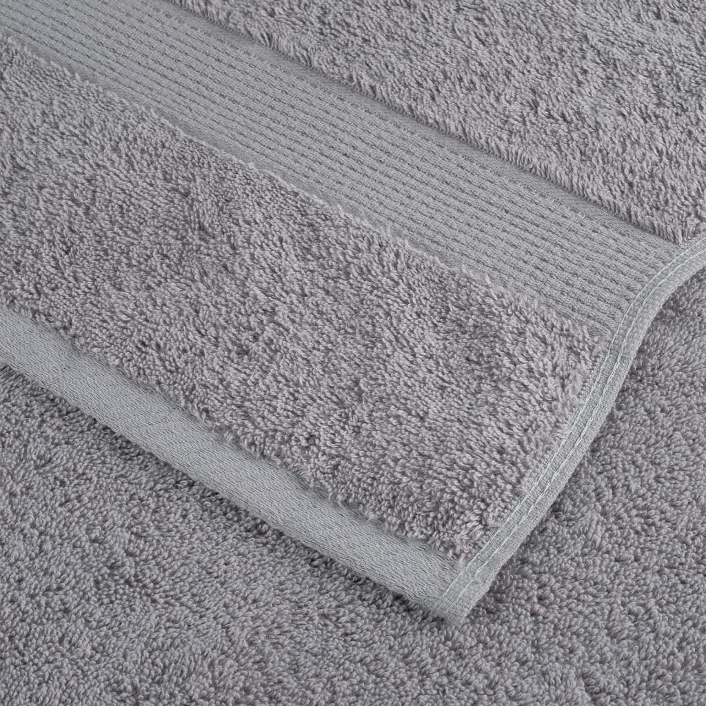 Set ASciugamani SOLUND 6 pz Grigio 600 gsm
