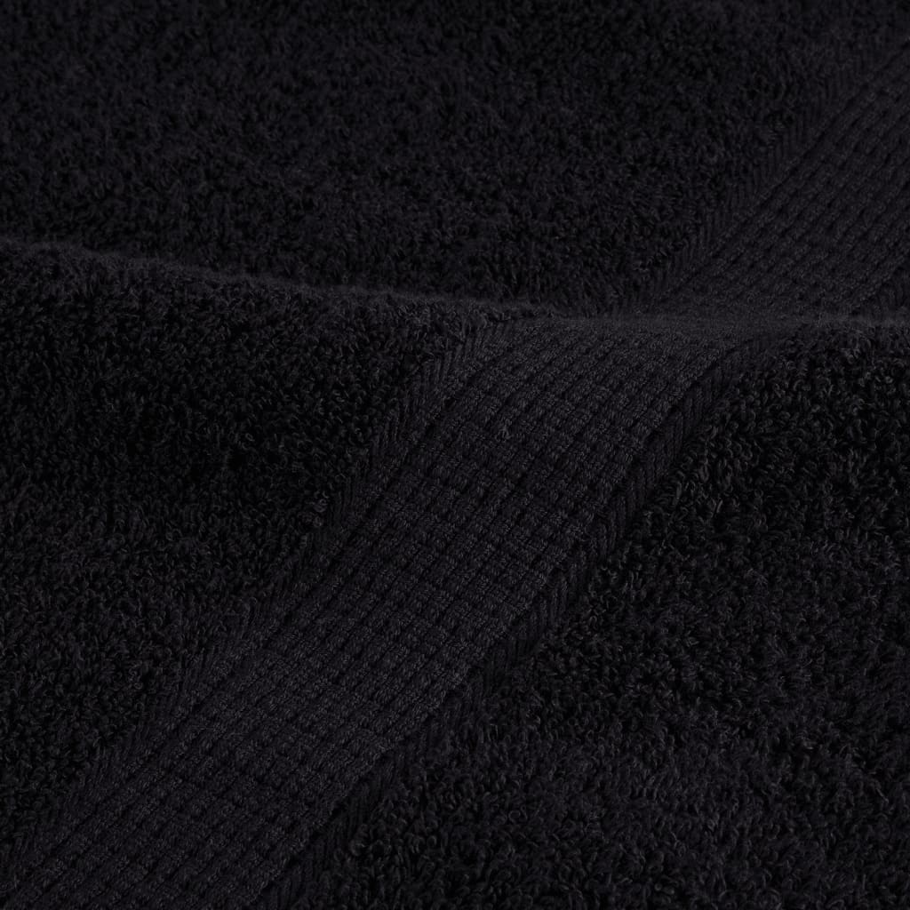 Set ASciugamani SOLUND 6 pz Neri 600 gsm - homemem39