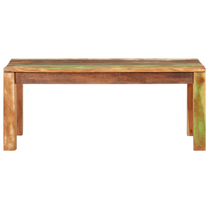 Tavolino da Caffè 110x55x40 cm Legno massello recuperato