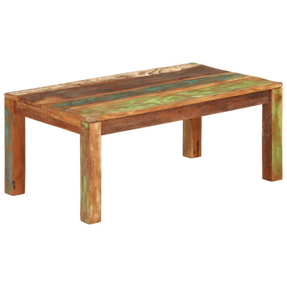 Tavolino da Caffè 110x55x40 cm Legno massello recuperato