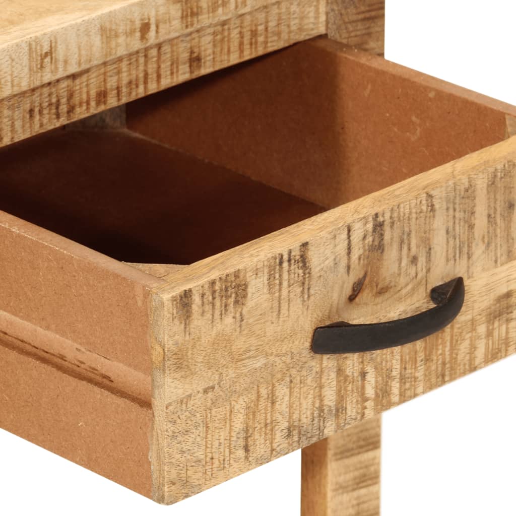 Comodino 40x40x50 cm in Legno Massello di Mango - homemem39