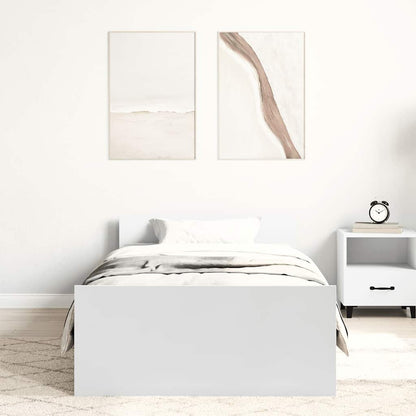 Giroletto Bianco 90x200 cm in Legno Multistrato | homemem39