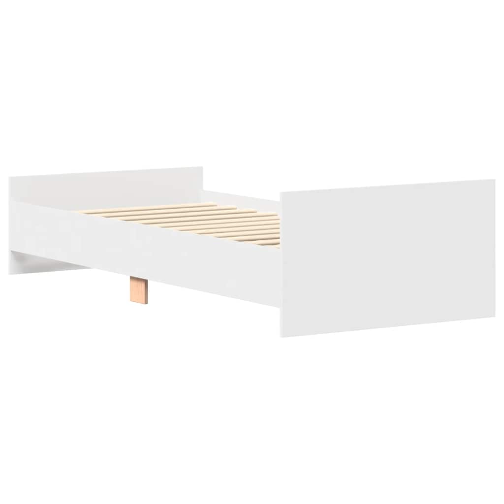Giroletto Bianco 90x200 cm in Legno Multistrato - homemem39