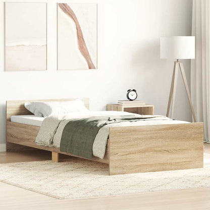 Giroletto senza Materasso Rovere Sonoma 90x200 cm in Truciolato | homemem39