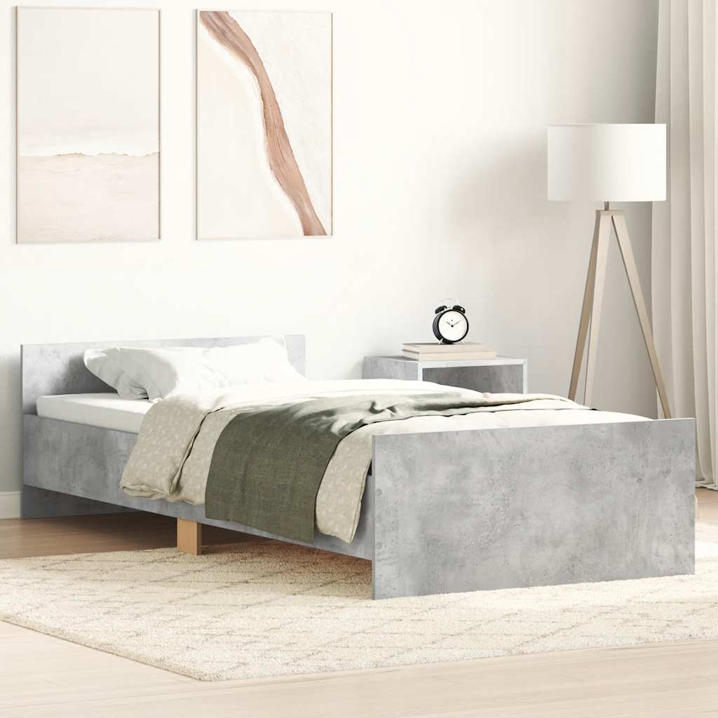 Giroletto Grigio Cemento 90x200 cm in Legno Multistrato | homemem39