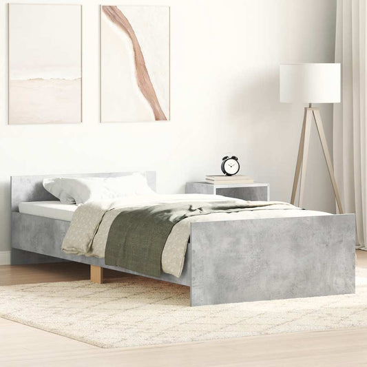 Giroletto Grigio Cemento 90x200 cm in Legno Multistrato - homemem39