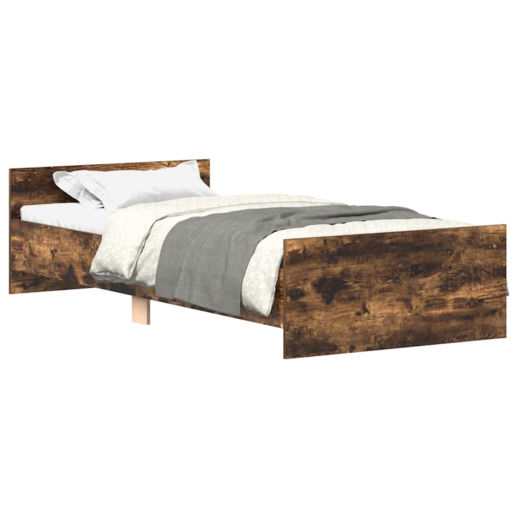 Giroletto senza Materasso Rovere Fumo 90x200 cm in Truciolato | homemem39