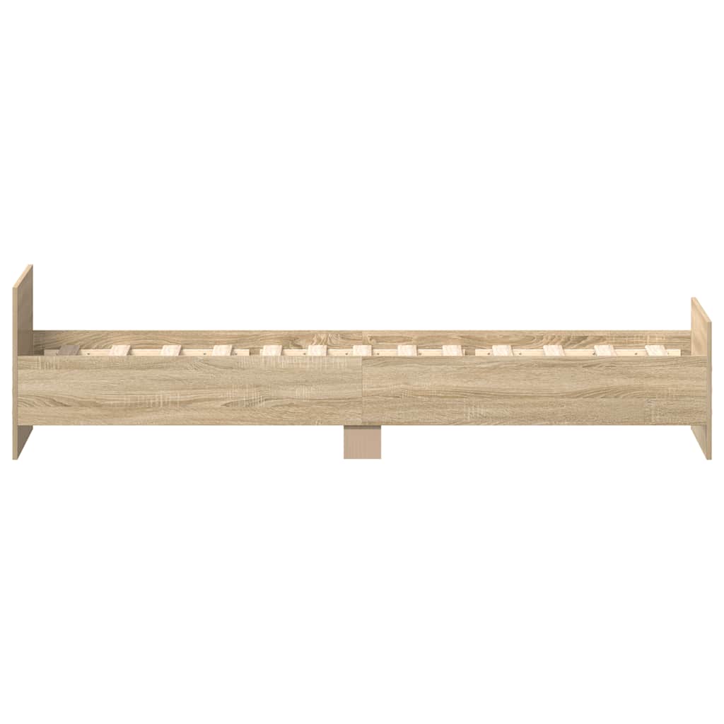 Giroletto senza Materasso Rovere Sonoma 100x200cm in Truciolato | homemem39