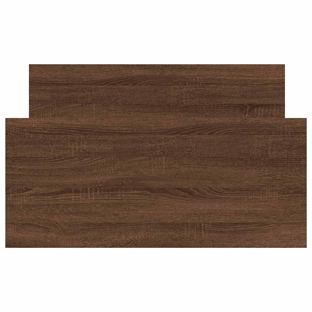 Giroletto senza Materasso Rovere Marrone 100x200 cm Truciolato - homemem39