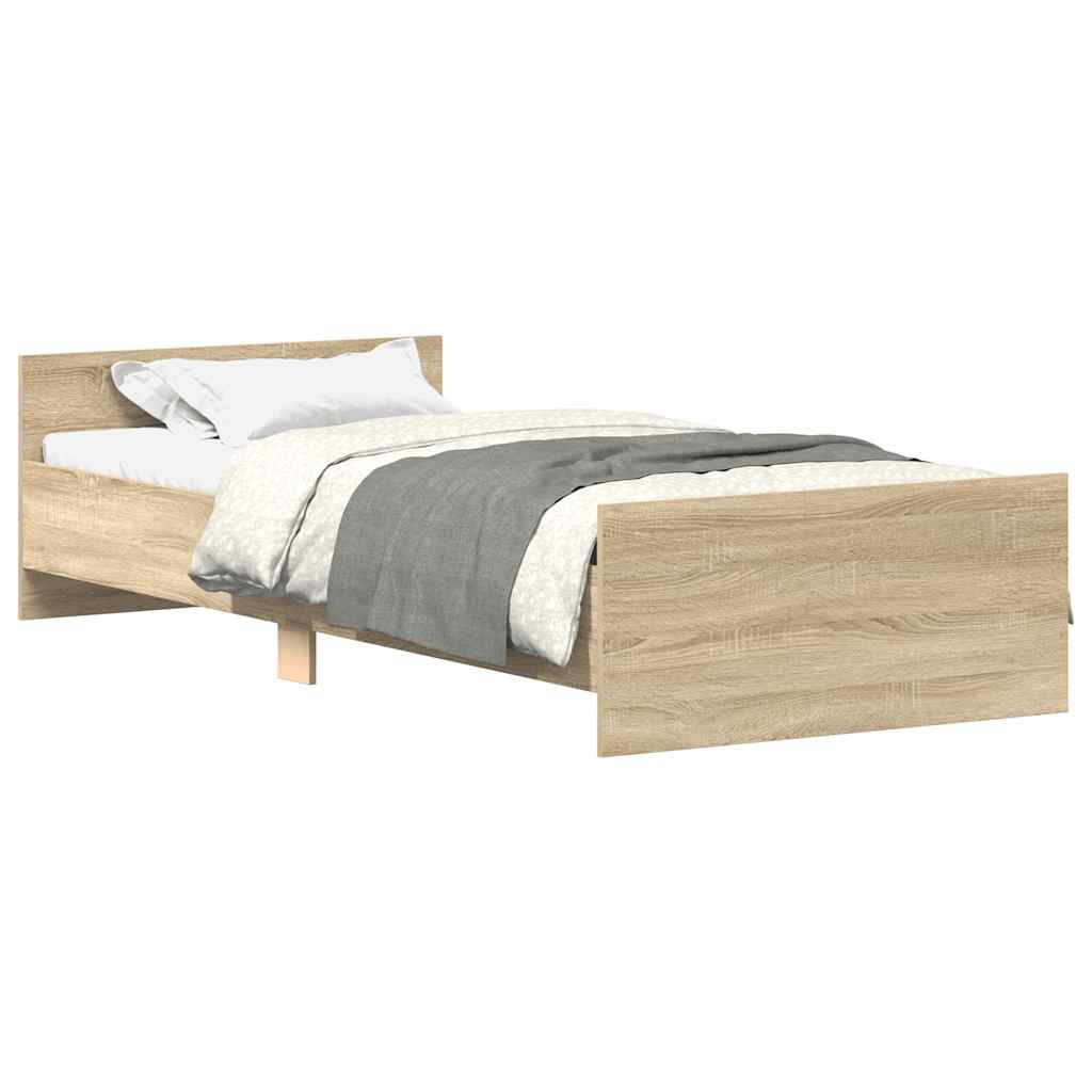 Giroletto senza Materasso Rovere Sonoma 90x190 cm in Truciolato | homemem39