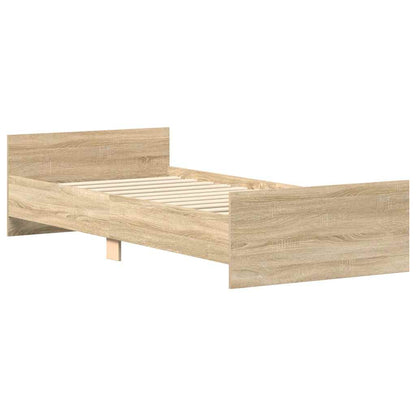 Giroletto senza Materasso Rovere Sonoma 90x190 cm in Truciolato | homemem39