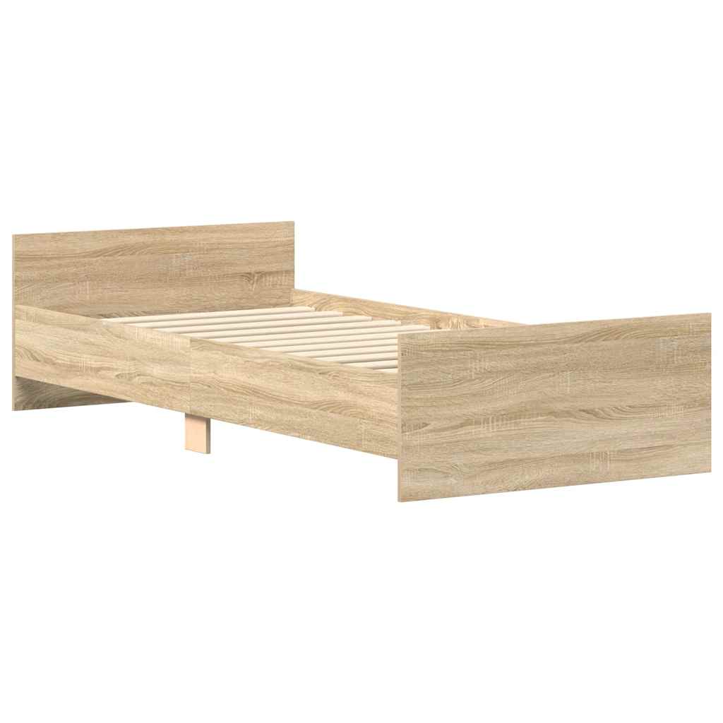 Giroletto senza Materasso Rovere Sonoma 90x190 cm in Truciolato | homemem39