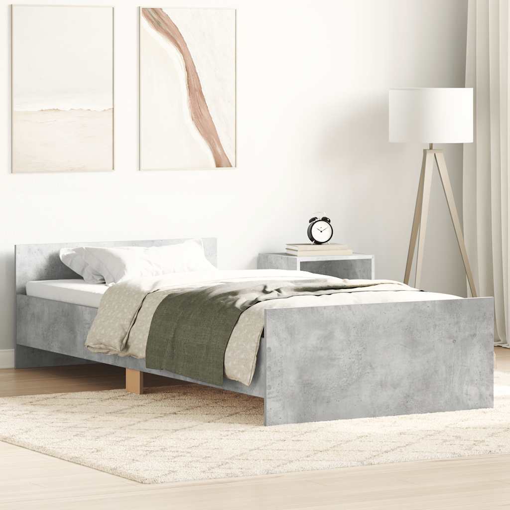 Giroletto Grigio Cemento 90x190 cm in Legno Multistrato | homemem39