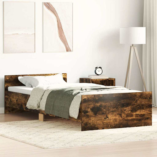 Giroletto senza Materasso Rovere Fumo 90x190 cm in Truciolato | homemem39