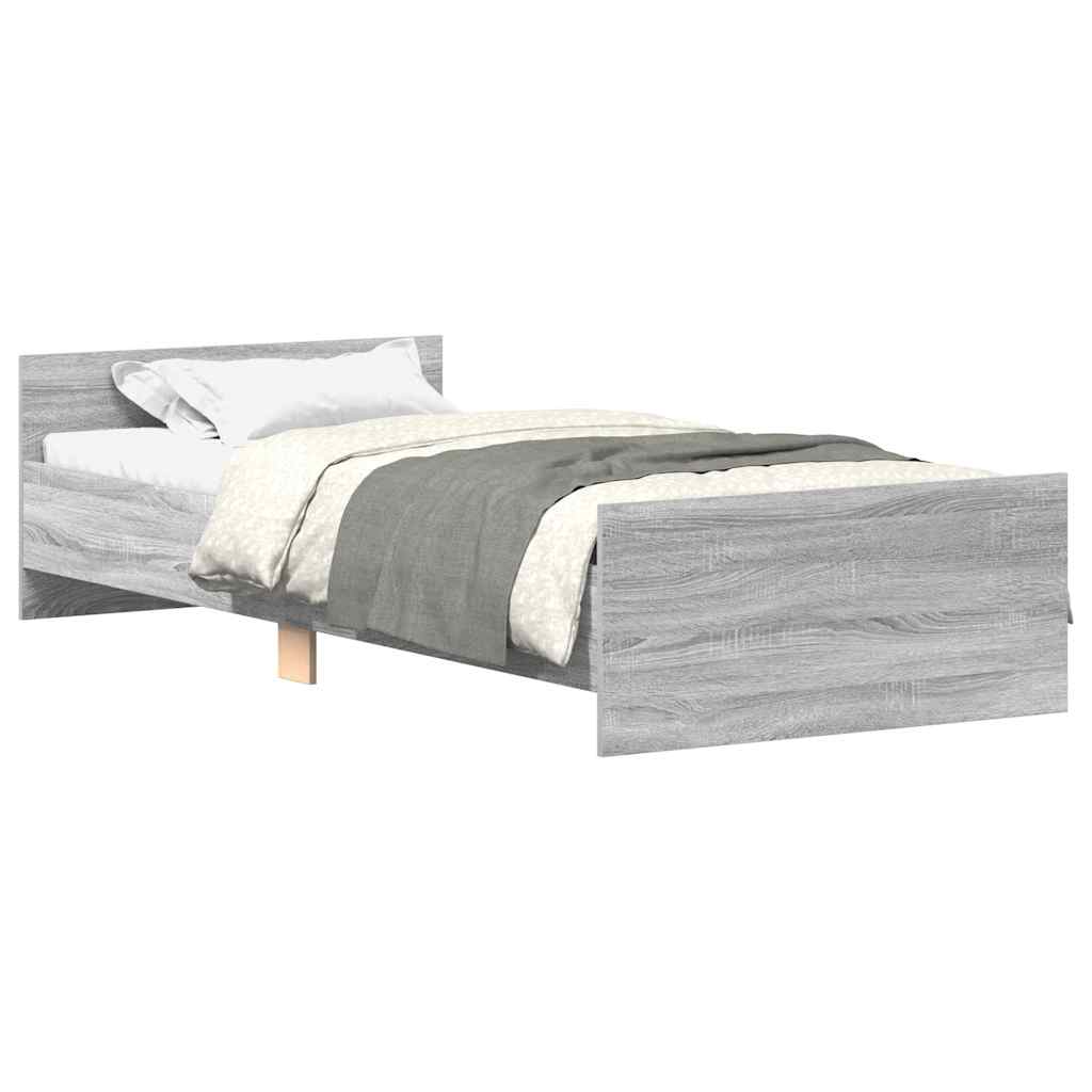 Giroletto Grigio Sonoma 90x190 cm in Legno Multistrato | homemem39
