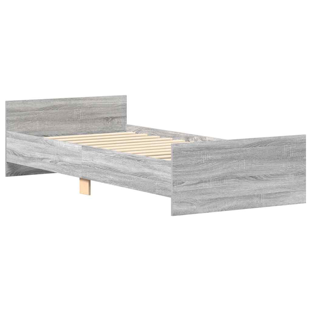 Giroletto Grigio Sonoma 90x190 cm in Legno Multistrato | homemem39