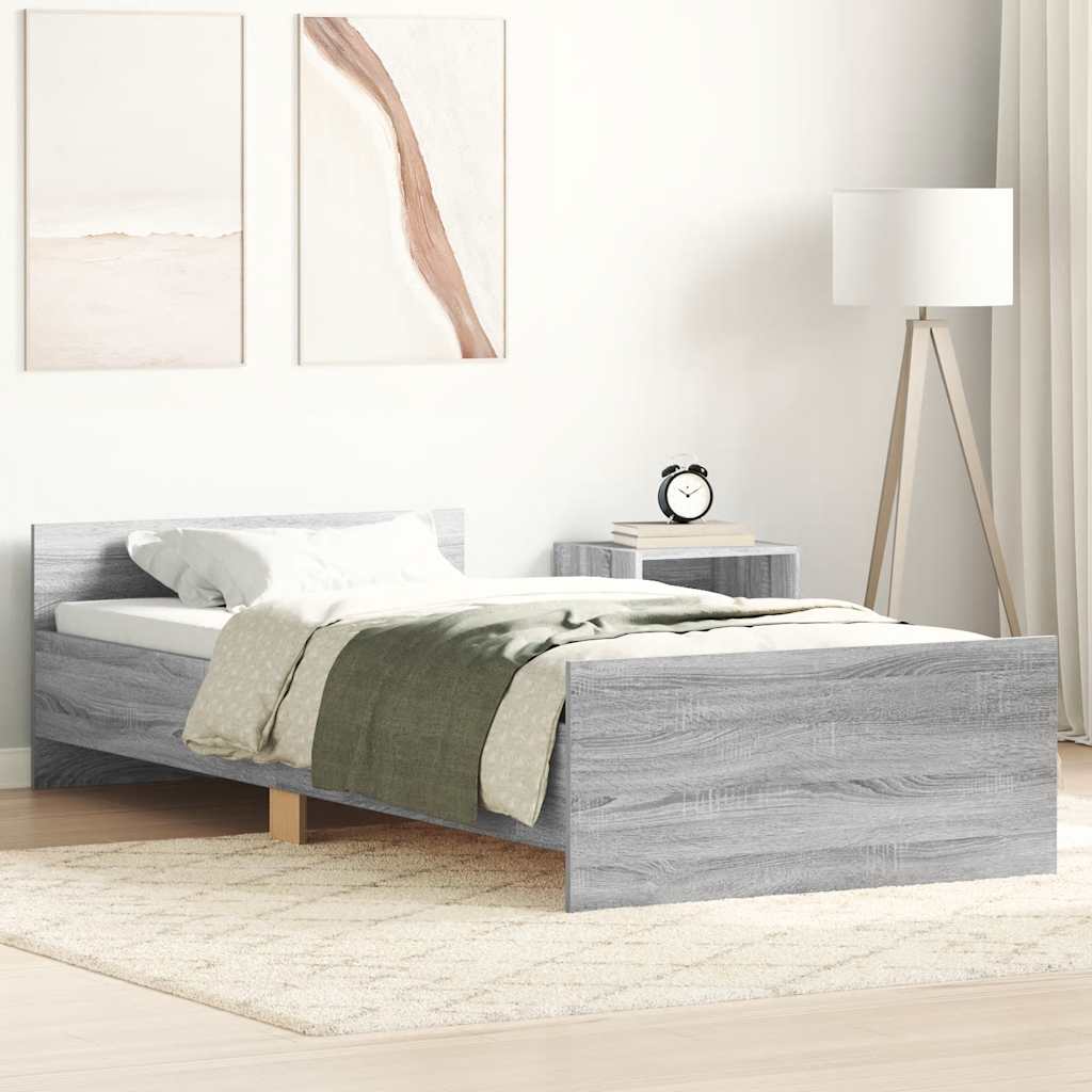 Giroletto Grigio Sonoma 90x190 cm in Legno Multistrato - homemem39