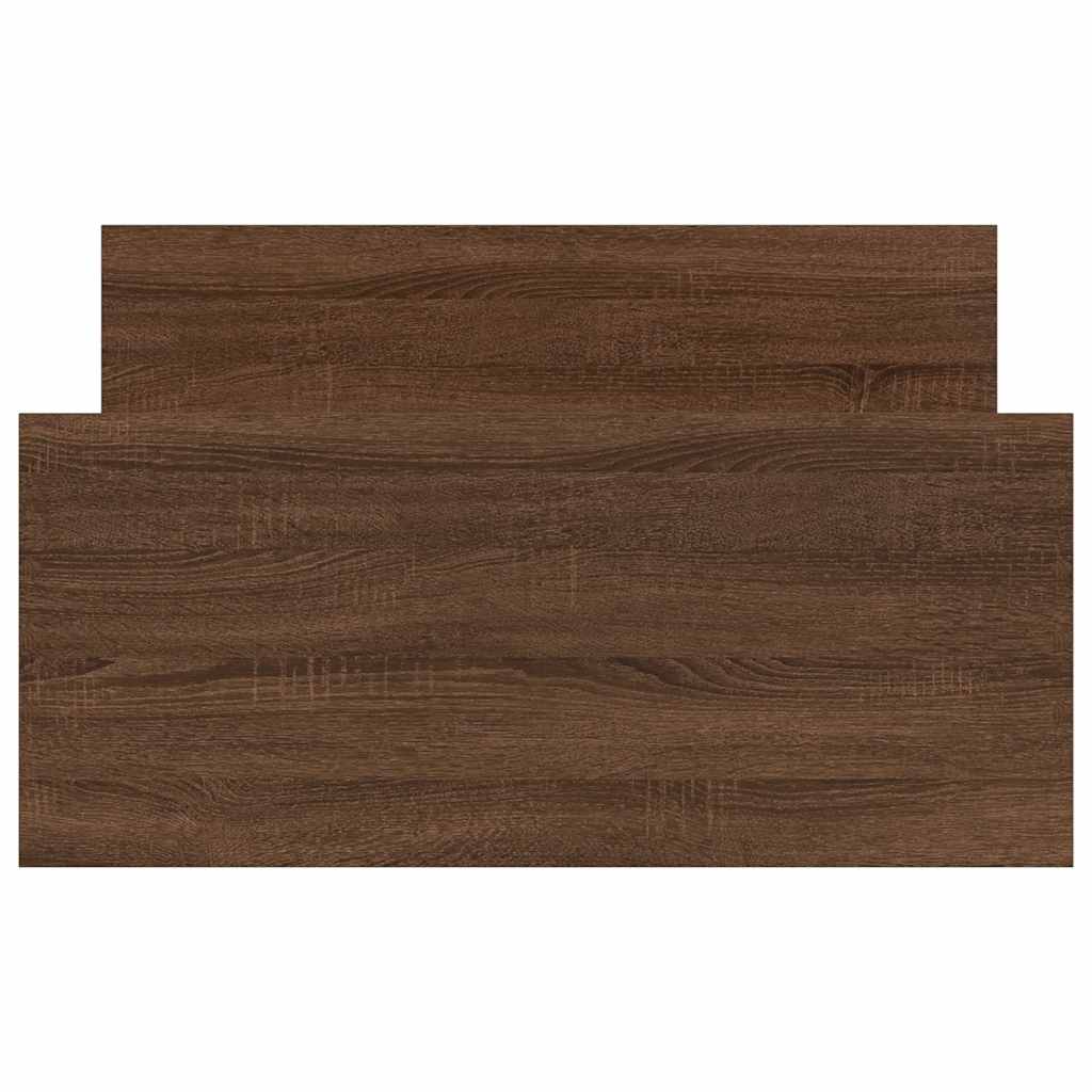 Giroletto senza Materasso Rovere Marrone 90x190cm in Truciolato - homemem39