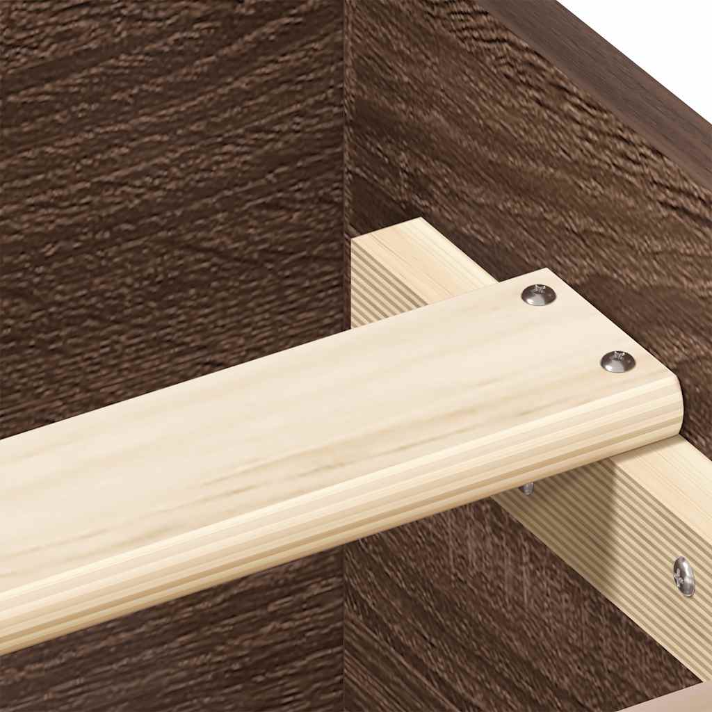 Giroletto senza Materasso Rovere Marrone 90x190cm in Truciolato - homemem39