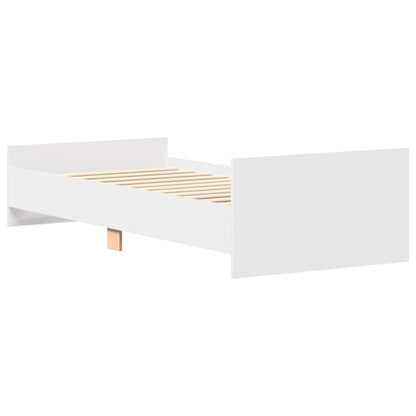 Giroletto Bianco 75x190 cm Small Single in Legno Multistrato - homemem39