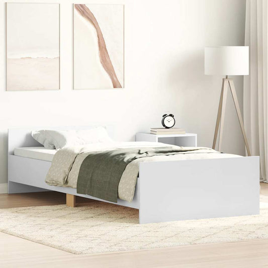 Giroletto Bianco 75x190 cm Small Single in Legno Multistrato | homemem39