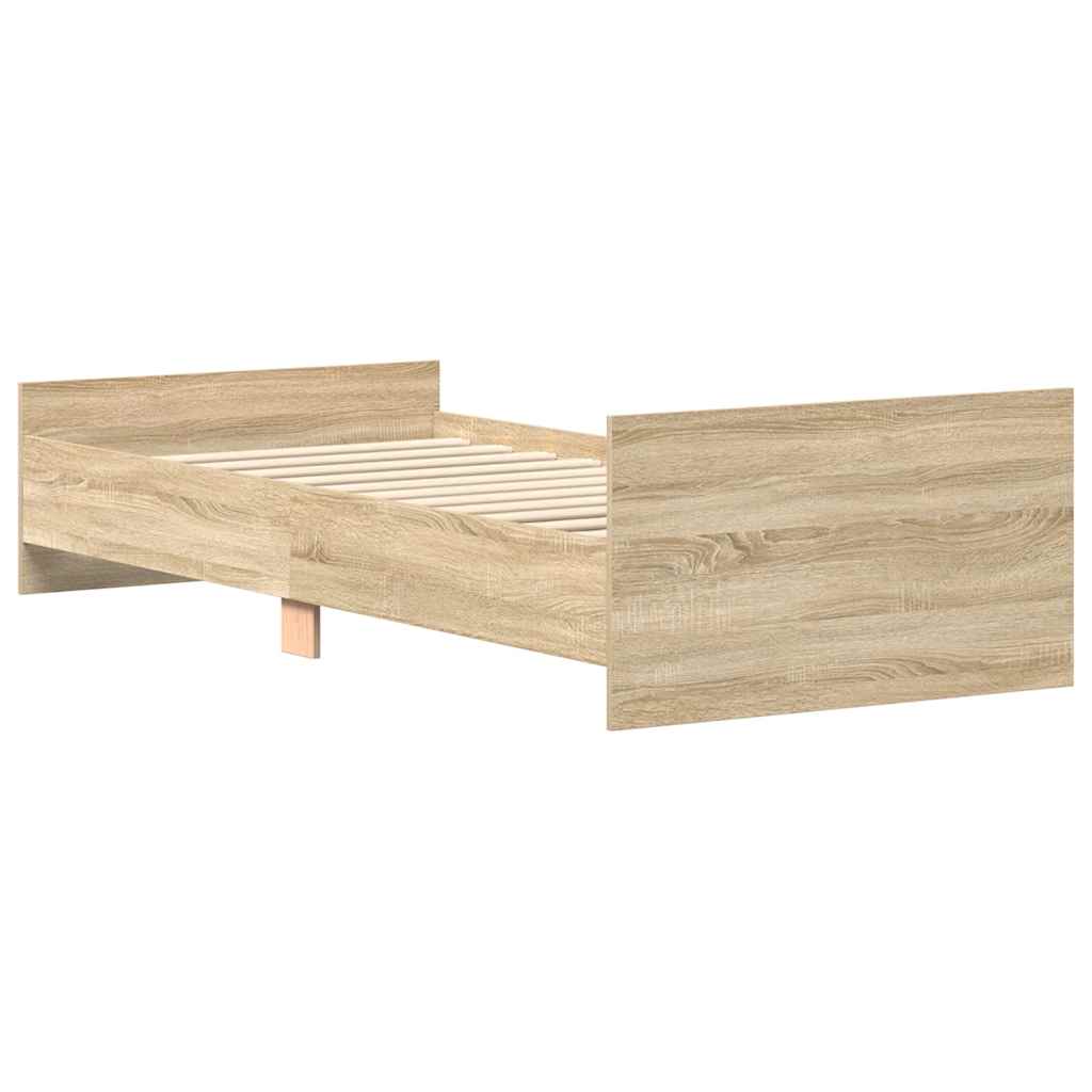 Giroletto senza Materasso Rovere Sonoma 75x190 cm in Truciolato | homemem39