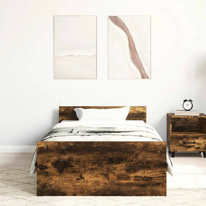Giroletto senza Materasso Rovere Fumo 75x190 cm in Truciolato | homemem39