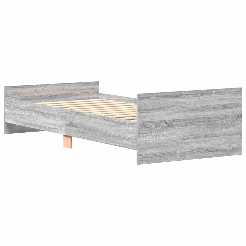 Giroletto Grigio Sonoma 75x190cm Small Single Legno Multistrato | homemem39