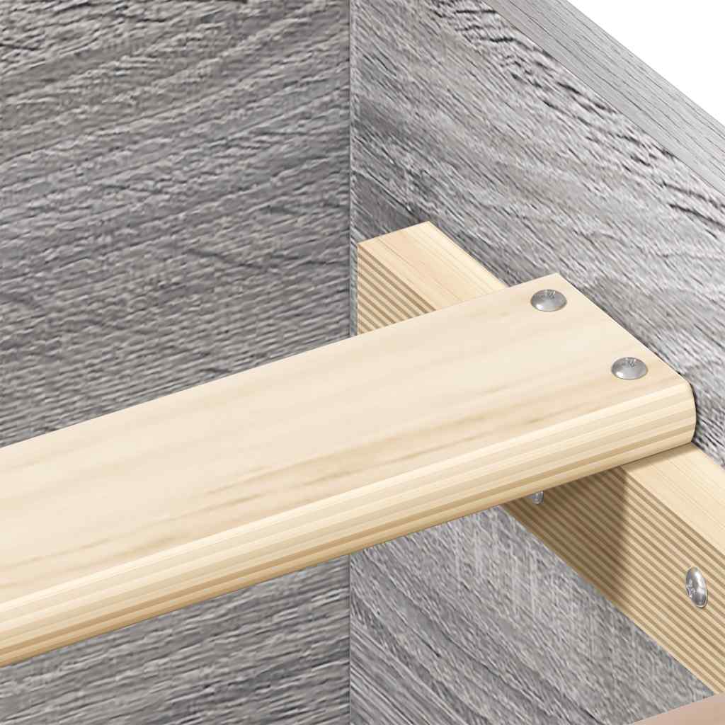 Giroletto Grigio Sonoma 75x190cm Small Single Legno Multistrato | homemem39