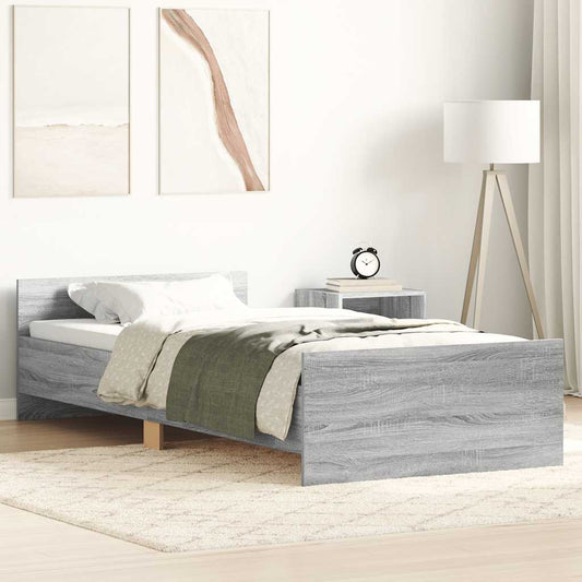 Giroletto Grigio Sonoma 75x190cm Small Single Legno Multistrato | homemem39