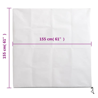 Coperture con Cerniera per Piante 2pz 70 g/m² 1,55x1,55 m - homemem39