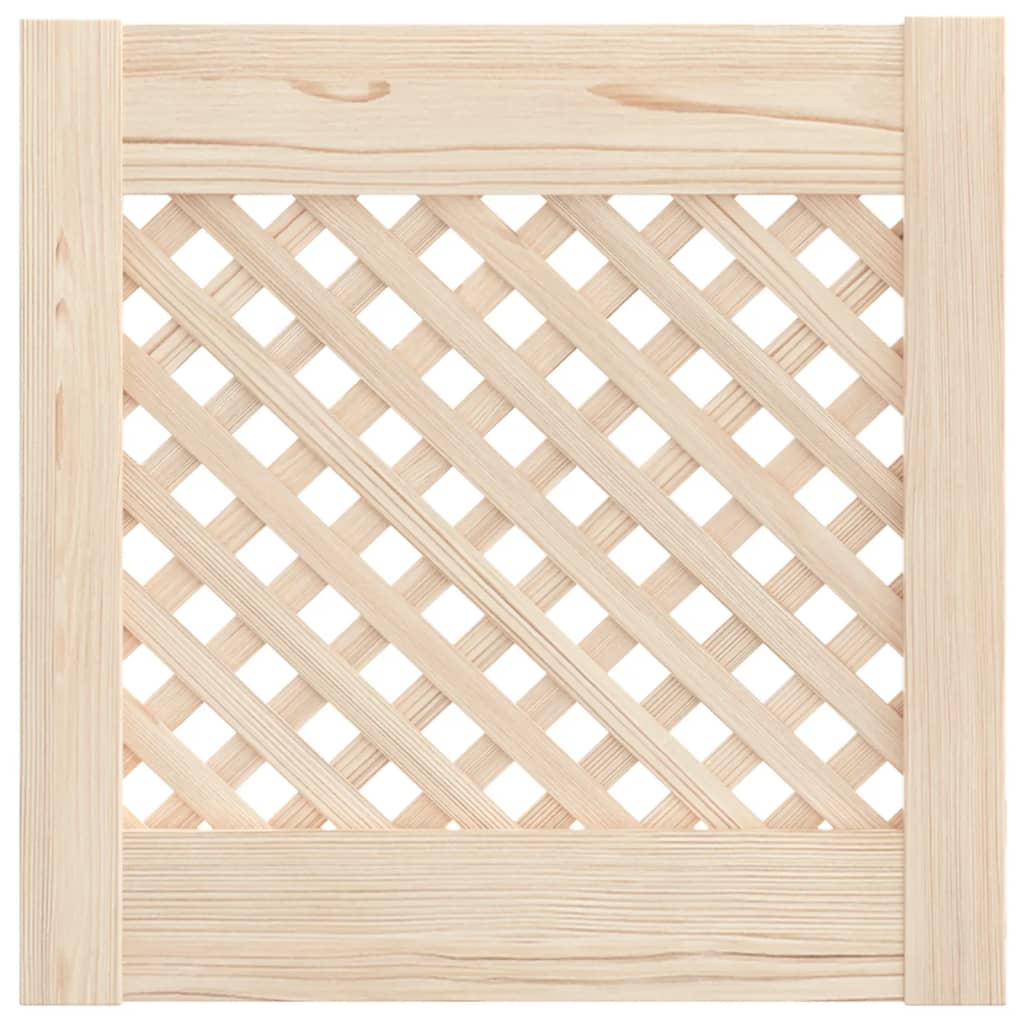 Ante con Design a Reticolo 2 pz 39,5x39,5 cm in Legno di Pino