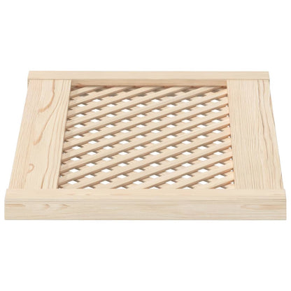 Ante con Design a Reticolo 2 pz 59,5x39,5 cm in Legno di Pino