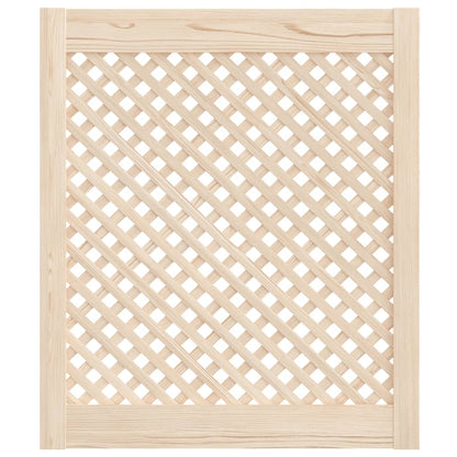 Ante con Design a Reticolo 2 pz 59,5x69 cm in Legno di Pino - homemem39