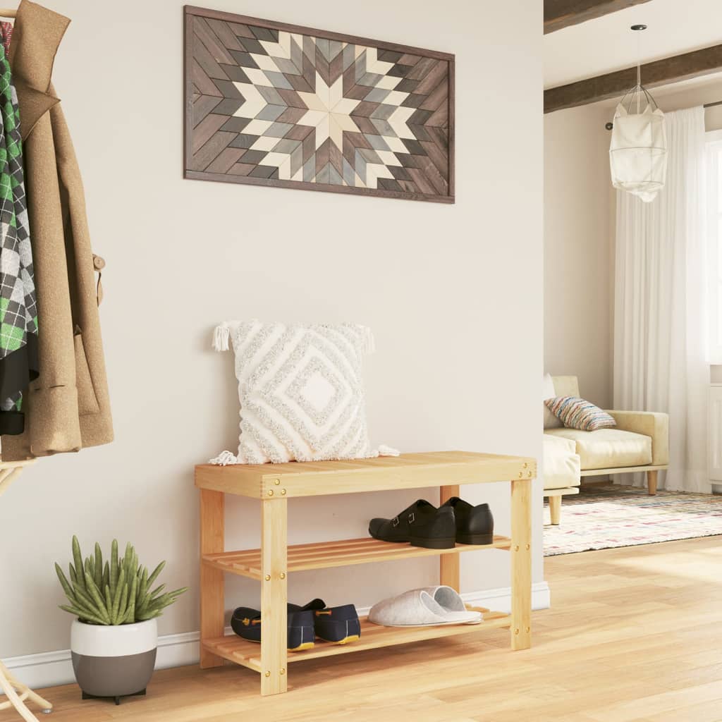 Scarpiera 3 Ripiani 70x27,5x45 cm Bambù - homemem39