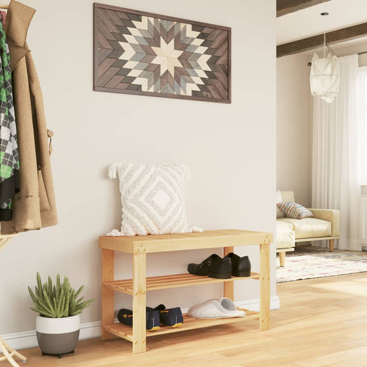 Scarpiera 3 Ripiani 70x27,5x45 cm Bambù - homemem39