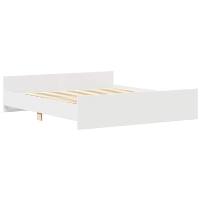 Giroletto con Testiera e Pediera Bianco 200x200 cm | homemem39