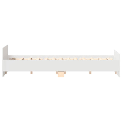 Giroletto con Testiera e Pediera Bianco 200x200 cm | homemem39