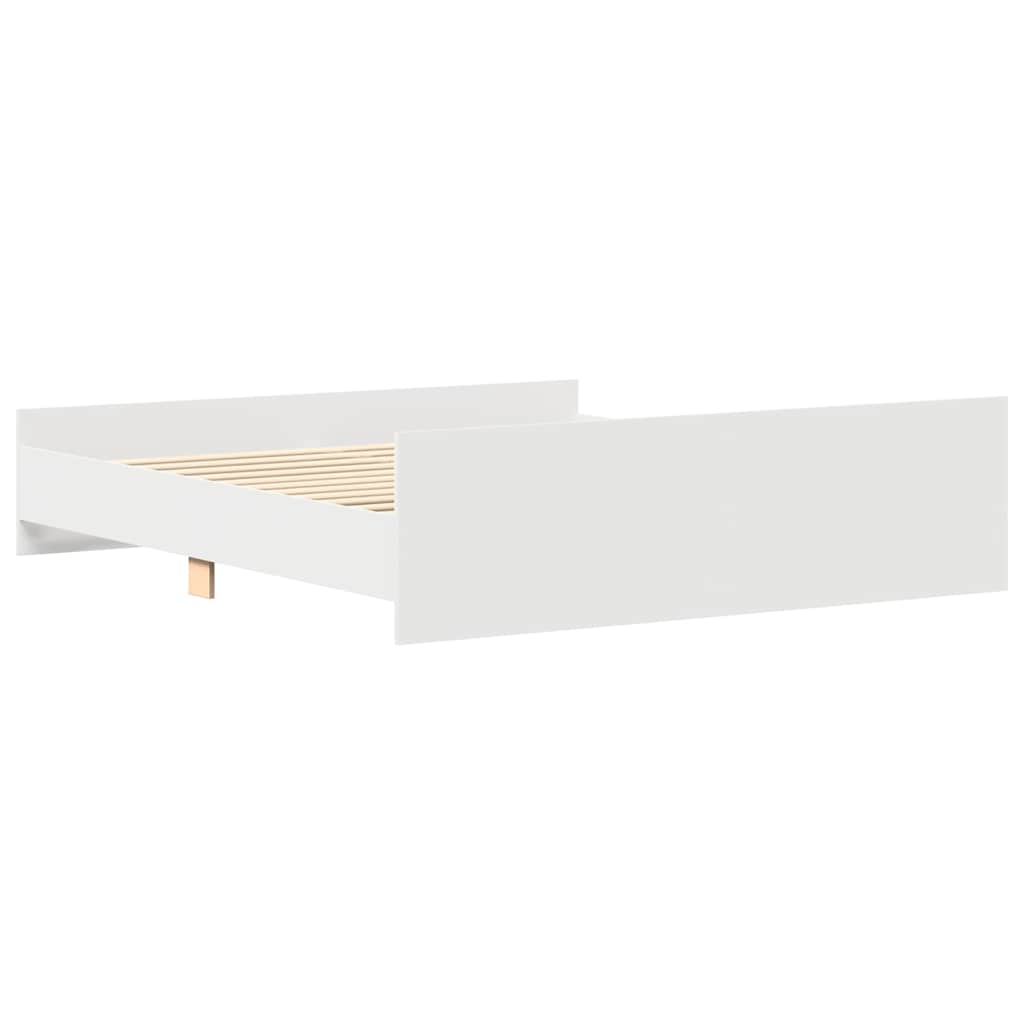 Giroletto con Testiera e Pediera Bianco 200x200 cm | homemem39