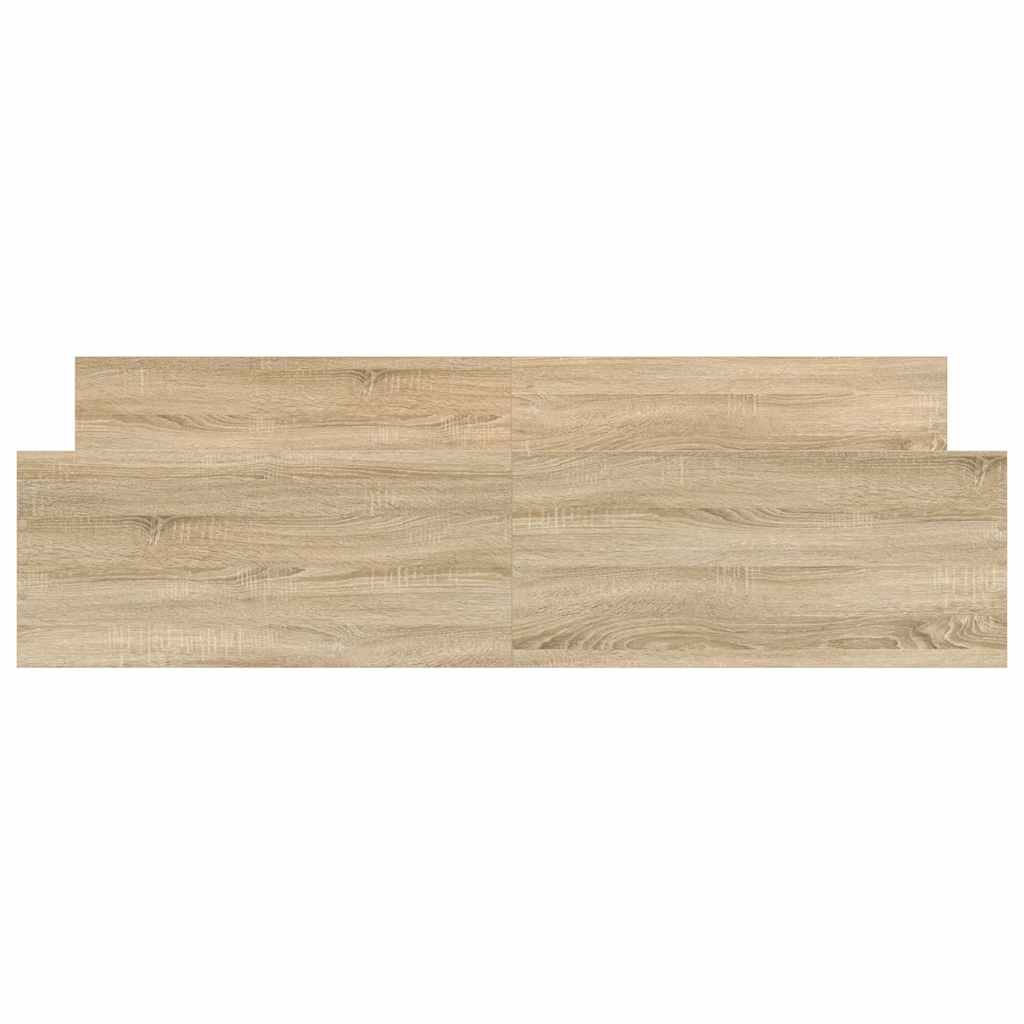 Giroletto con Testiera e Pediera Rovere Sonoma 200x200 cm | homemem39